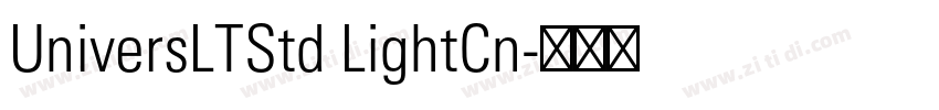 UniversLTStd LightCn字体转换